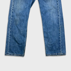 Levi's 505 Jeans Mens 33x29 Blue Regular Fit Straight Leg Medium Wash Denim Pants