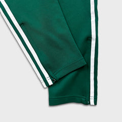 Adidas Track Pants Mens Medium Green Originals 3 Stripes Trefoil Athletic Jogger