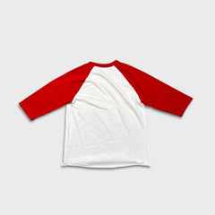 Earl Sweatshirt Long Sleeve Shirt Mens Large White 3/4 Raglan Sleeve Cropped Tee