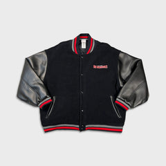 Vintage 2004 Disney The Incredibles Jacket Mens XL Black Movie Promo Varsity Bomber