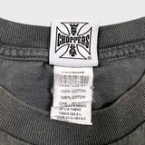 Vintage Y2K West Coast Choppers T Shirt Mens Large Gray Faded Jesse James Chopper Tee