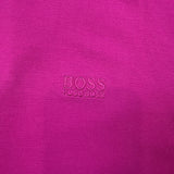 HUGO BOSS Polo Shirt Mens Large Pink Regular Fit Casual Preppy Short Sleeve