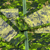 Canadian CADPAT Digital Woodland Camo Combat Fleece Jacket Mens XL Green Full Zip Military