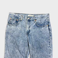 Levi's Low Pro Straight Jeans Womens 30x30 Blue Acid Wash Relax Mid Rise Denim Pants