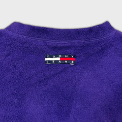 Vintage 90s Tommy Hilfiger Fleece Mens Small Purple Tommy Jeans Jacket