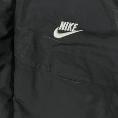 Vintage Y2K Nike Sportswear Jacket Mens XL Black Swoosh Spell Out Full Zip Outdoor Coat