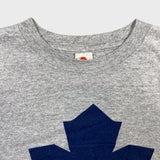 Vintage Y2K Toronto Maple Leafs T Shirt Mens XL Gray Classic Logo NHL Hockey Tee