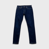 Levi's 512 Jeans Mens 33x32 Blue Slim Taper Leg Dark Wash Mid Rise Stretch Denim Pants