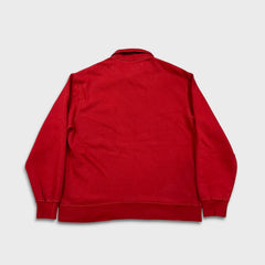 Vintage 90s Roots Athletics Sweatshirt Mens Large Red 1/4 Zip Faded Pullover