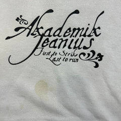 Vintage Y2K Akademiks Hoodie Mens 2XL Jeanius First To Strike Hooded Sweatshirt
