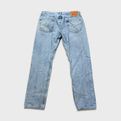 Levi's 502 Jeans Mens 34x33 Blue Regular Taper Fit Light Wash Faded Denim Pants