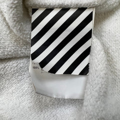 2018 Off-White Photocopy Hooded Sweater Mens Medium White Graphic Hoodie