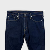 Levi's 512 Jeans Mens 36x30 Blue Slim Taper Leg Dark Wash Mid Rise Stretch Denim Pants