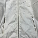 Karl Lagerfeld Paris Jacket Mens Small White Lightweight Lined Windbreaker Bomber