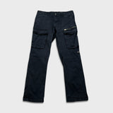 G-Star Raw Pants Mens 34x32 Black Straight Fit Casual Utility Cargo Trousers