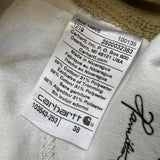Carhartt Force Shorts Mens Size 38 Beige Relaxed Fit Ripstop Cargo Workwear