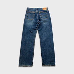 Vintage Y2K Levi's Jeans Men 34x32 Blue Relaxed Fit Straight Leg Medium Wash Baggy Denim Pants
