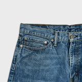 Levi's 514 Jeans Mens 36x30 Blue Slim Straight Fit Dark Wash Faded Denim Pants
