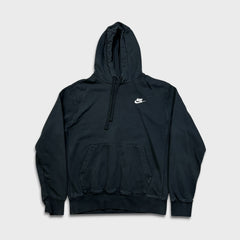 Nike Sportswear Hoodie Mens Small Black Swoosh Pullover Hooded Sweatshirt