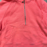 Lululemon Scuba Oversized 1/2 Zip Hoodie Womens XS Pink Hooded Sweater