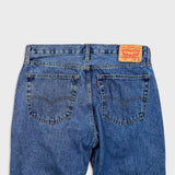 Levi's 516 Jeans Mens 36x25 Blue Regular Straight Leg Medium Wash Denim Pants
