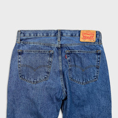 Levi's 516 Jeans Mens 36x25 Blue Regular Straight Leg Medium Wash Denim Pants