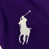 Polo Ralph Lauren Shirt Mens XL Purple RLPC Crest Big Pony Striped Short Sleeve