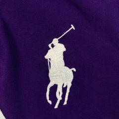 Polo Ralph Lauren Shirt Mens XL Purple RLPC Crest Big Pony Striped Short Sleeve