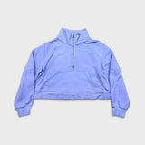 Lululemon Scuba Oversized Funnel-Neck 1/2 Zip Womens XL Purple Yoga Sweatshirt