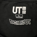 Uniqlo x Dragon Ball Z Chiaotzu T Shirt Mens Large Black Anime Pocket Tee