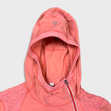 Lululemon Athletic Run Pullover Jacket Womens Size 12 Orange Side 1/4 Zip