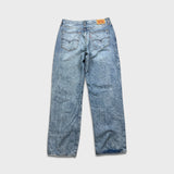 Levi's '94 Baggy Jeans Womens 32x31 Blue Loose Relaxed Fit Distressed Light Wash