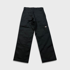 Dickies Pants Mens 30x30 Black Loose Fit Double Knee Workwear Baggy Trousers