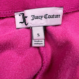 Juicy Couture OG Big Bling Velour Track Pants Womens Small Pink Relaxed Jogger