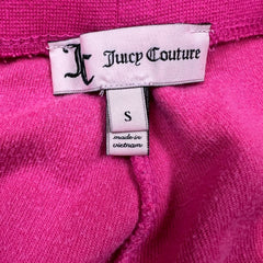 Juicy Couture OG Big Bling Velour Track Pants Womens Small Pink Relaxed Jogger