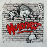 Vintage 80s URIAH HEEP Head First Sleeveless Mens Medium White Rock Promo Band Tank Top