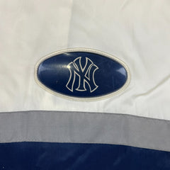 Vintage 90s New York Yankees Pro Player Jacket Mens XL White MLB Windbreaker