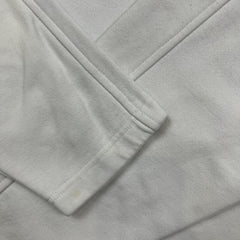 Vintage 90s Nike Athletics 1/4 Zip Sweatshirt Mens Medium White Swoosh Pullover