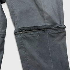 Vintage Dickies Pants Mens 36x32 Gray Wide Baggy Convertible Workwear Trousers