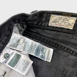 Levi's 501 '90s Style Jeans Womens 24x30 Black Original Fit Straight Dark Wash Denim Pants
