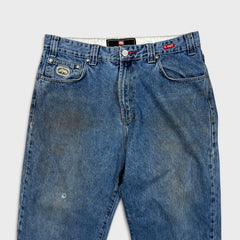 Vintage Y2K Ecko Unltd Jeans Mens 35x32 Blue Relaxed Straight Medium Wash Baggy Denim Pants