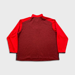 Nike Dri Fit SMU Mustangs  1/4 Zip Sweatshirt Mens 3XL Red Southern Methodist Football University Pullover