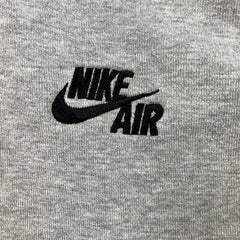 Nike Air Hoodie Mens Large Gray Sportswear Swoosh Full Zip Hooded Sweater