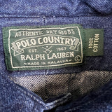 Vintage 90s Polo Country Ralph Lauren Denim Shirt Mens Large Blue Button Up