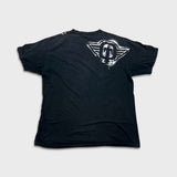 Vintage Y2K Tapout T Shirt Mens Large Black Spray Paint Faded UFC MMA Graphic Tee