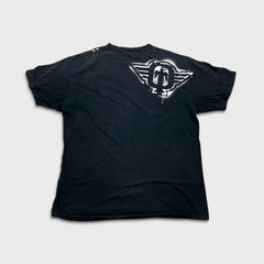 Vintage Y2K Tapout T Shirt Mens Large Black Spray Paint Faded UFC MMA Graphic Tee