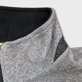 Vintage 90s Tommy Hilfiger Fleece Mens Large Gray 1/4 Zip Spell Out Athletics Jacket