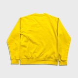 Adidas Sweatshirt Mens Small Yellow Sportswear Spell Out Pullover Crewneck