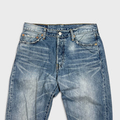 Vintage Y2K Levi's 501 Jeans Mens 30x31 Blue Original Straight Light Wash Denim Pants