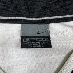 Vintage Y2K Nike Sportswear T Shirt Mens XL White Swoosh Athletic V Neck Short Sleeve Tee
